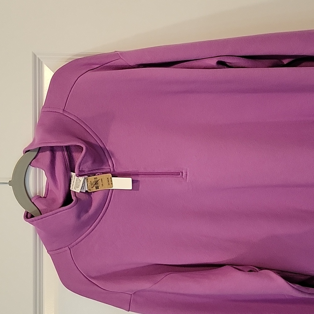 NWT Victoria's Secret PINK Quarter Zip Sweatshirt In Purple Size XXL - Picture 4 of 8